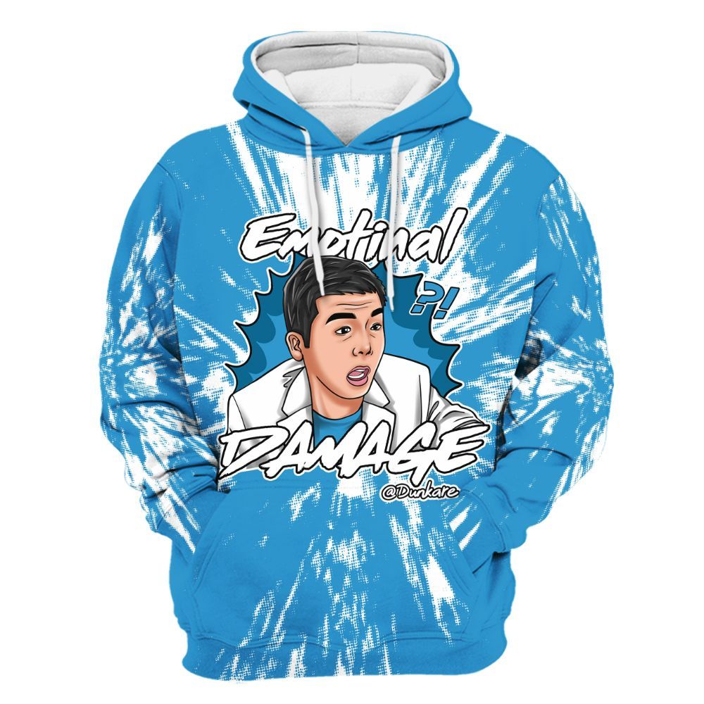 Hoodie To Match Powder Blue 9s - Damaged Meme Shirt Unisex Outfit All Over Print
