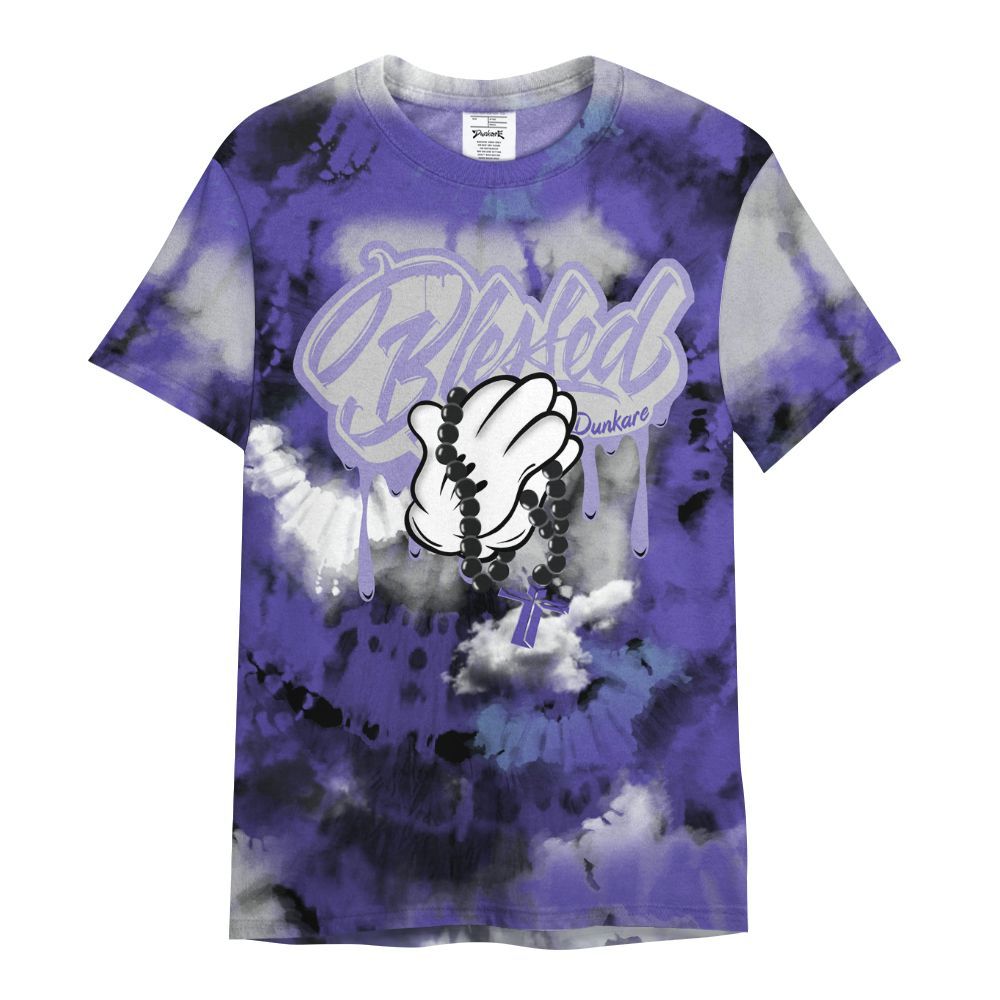 Shirt To Match Retro Concord 5s - God Blessed Tie Dye All Over Print