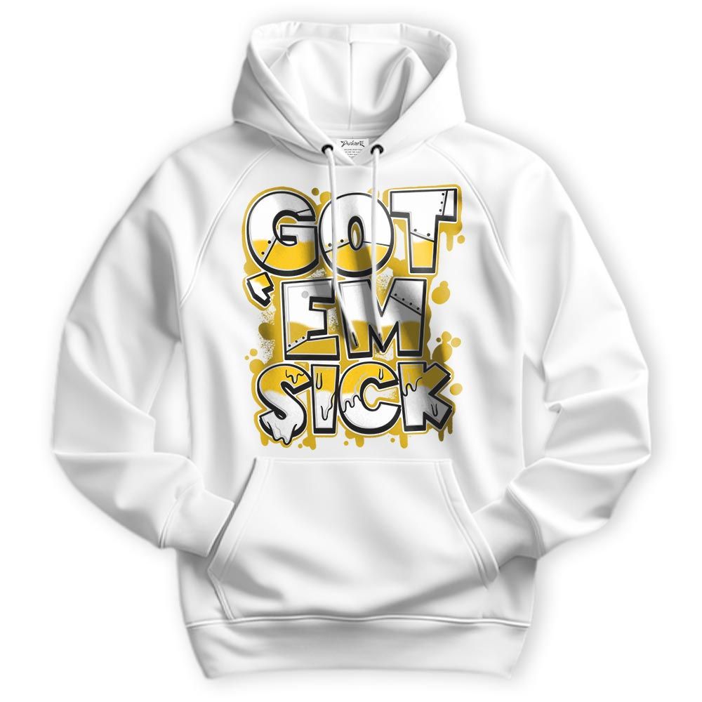 Sweatshirt To Match Vivid Sulfur 4s Hoodie - Gotten 'Em Sick Graphic Hoodie Unisex