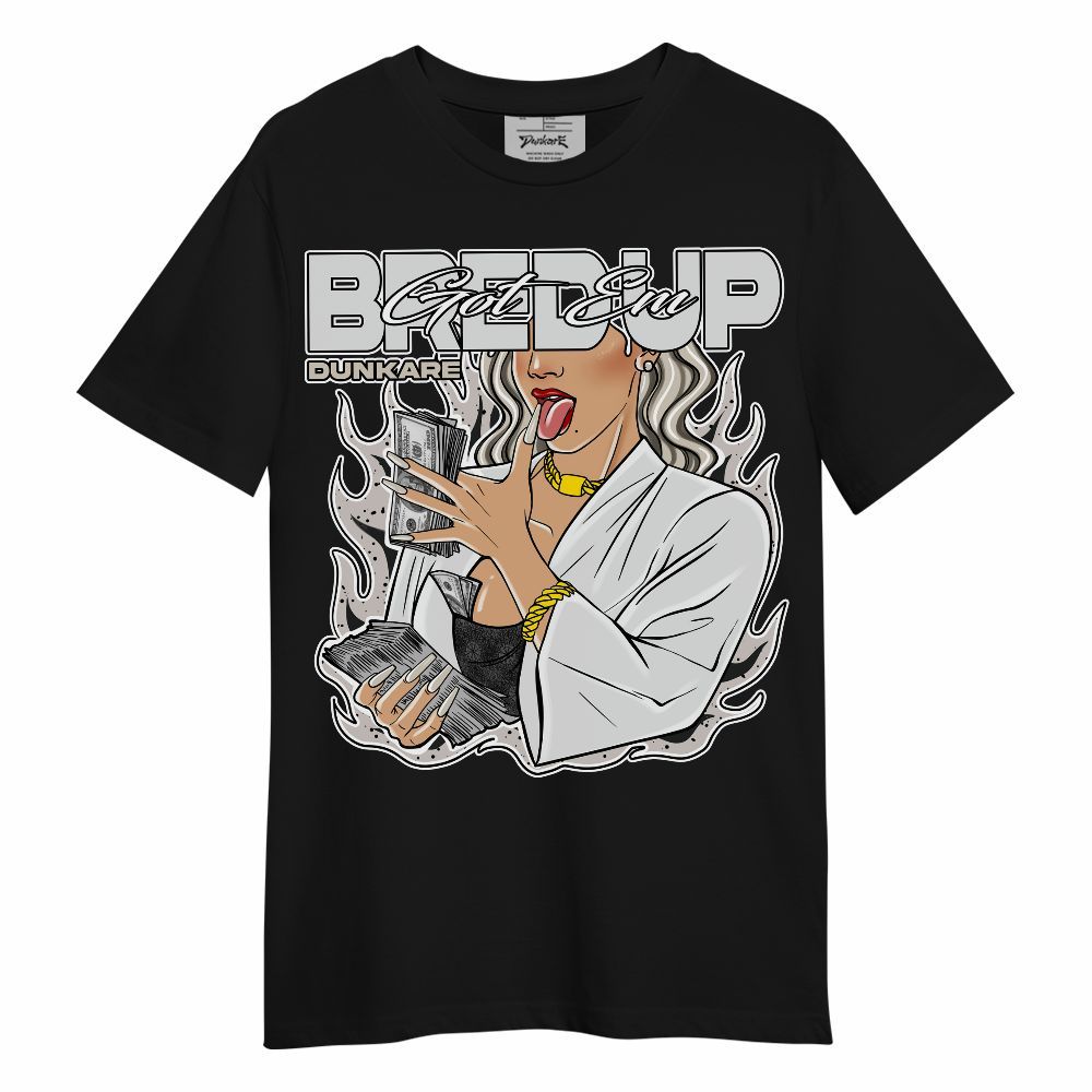 Shirt To Match Retro Reverse Metallic 5s - Bred'up Unique Unisex Shirt