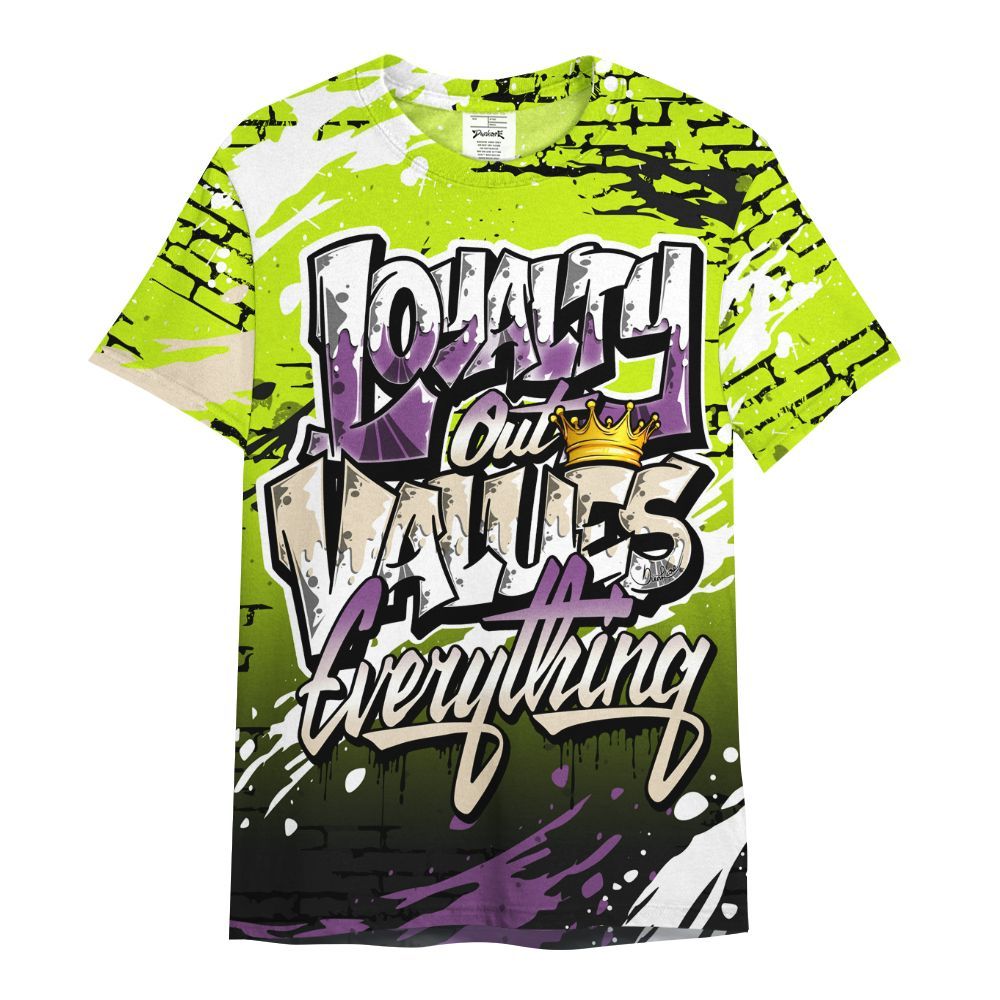 Shirt To Match GS Black Barely Volt 11s - Values Of Loyalty Drip All Over Print