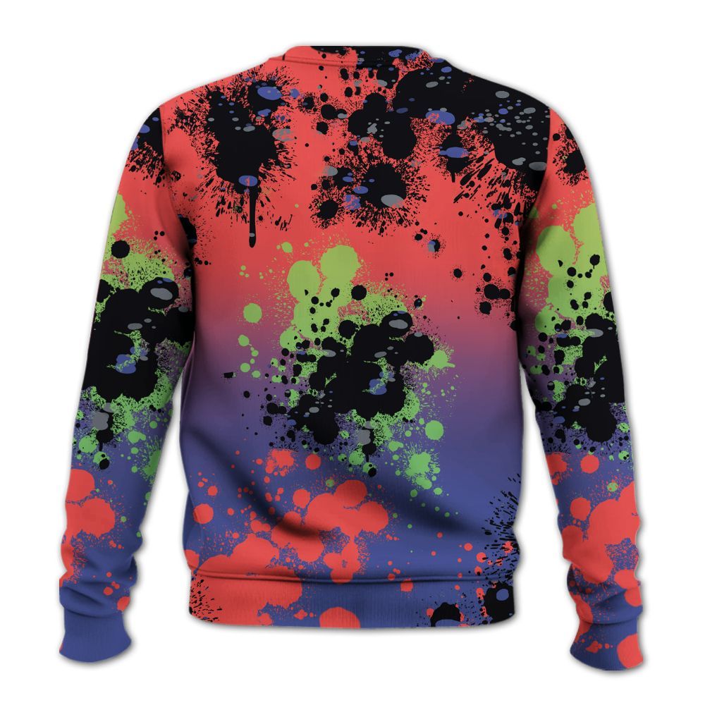 Sweatshirt To Match KD 4 Nerf - God Blessed Ink Drip All Over Print