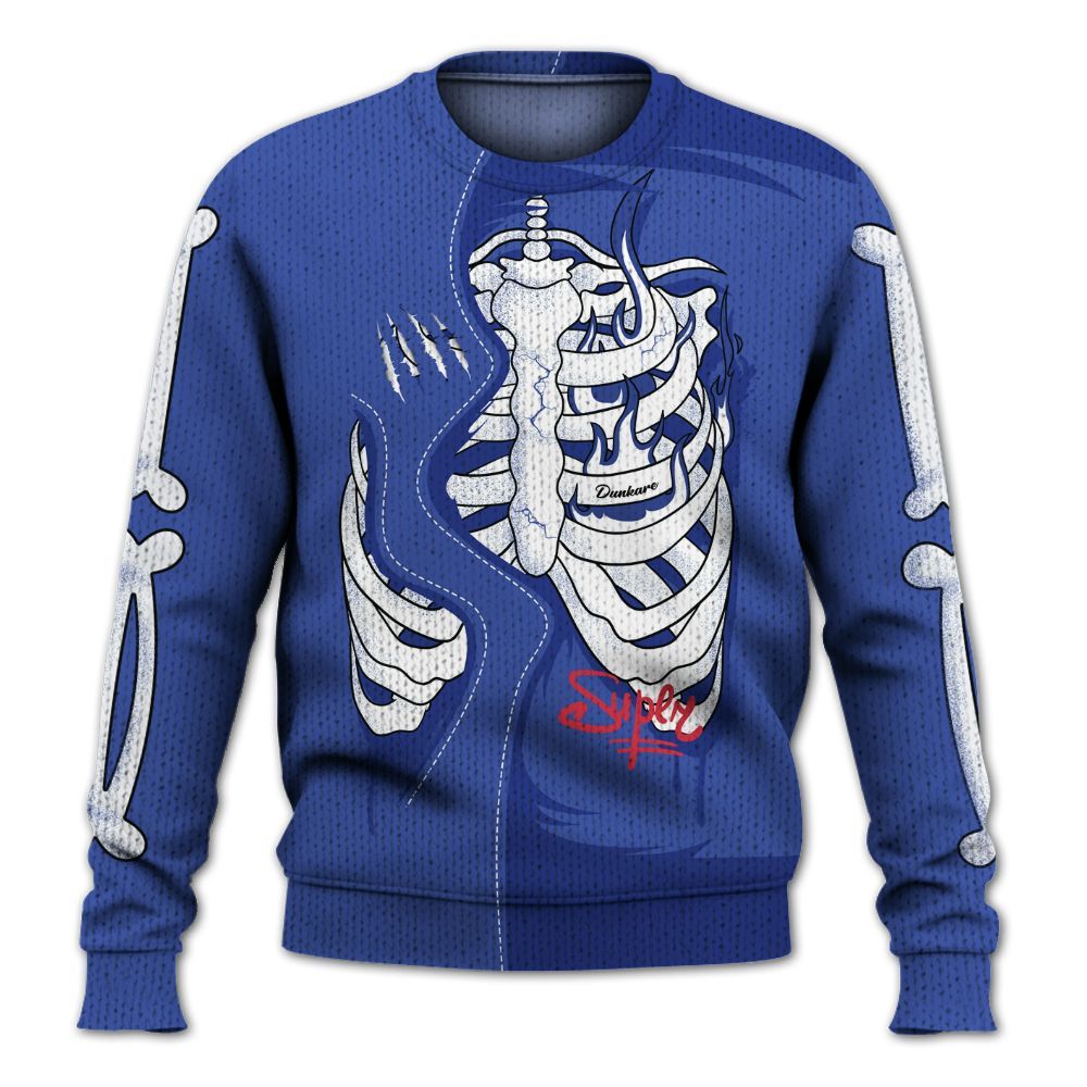 Knitted Sweater To Match Air Griffey Max USA Red White Blue 1s - It's The Kick For Me