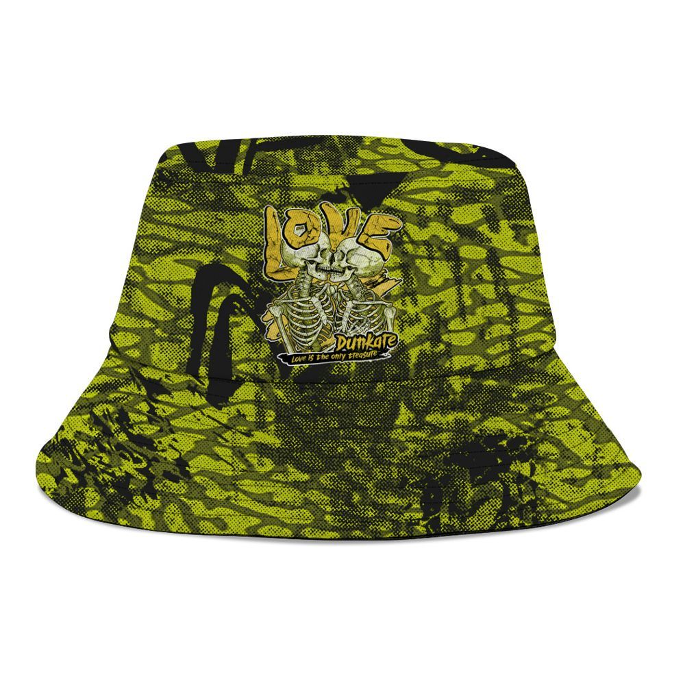 Bucket Hat To Match Dunk Low QS Halloween Skull - Skull Love Graphic