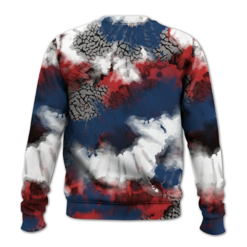 Sweatshirt To Match SP Sport Royal 3s - Tie Dye FK Around Find Out All Over Print