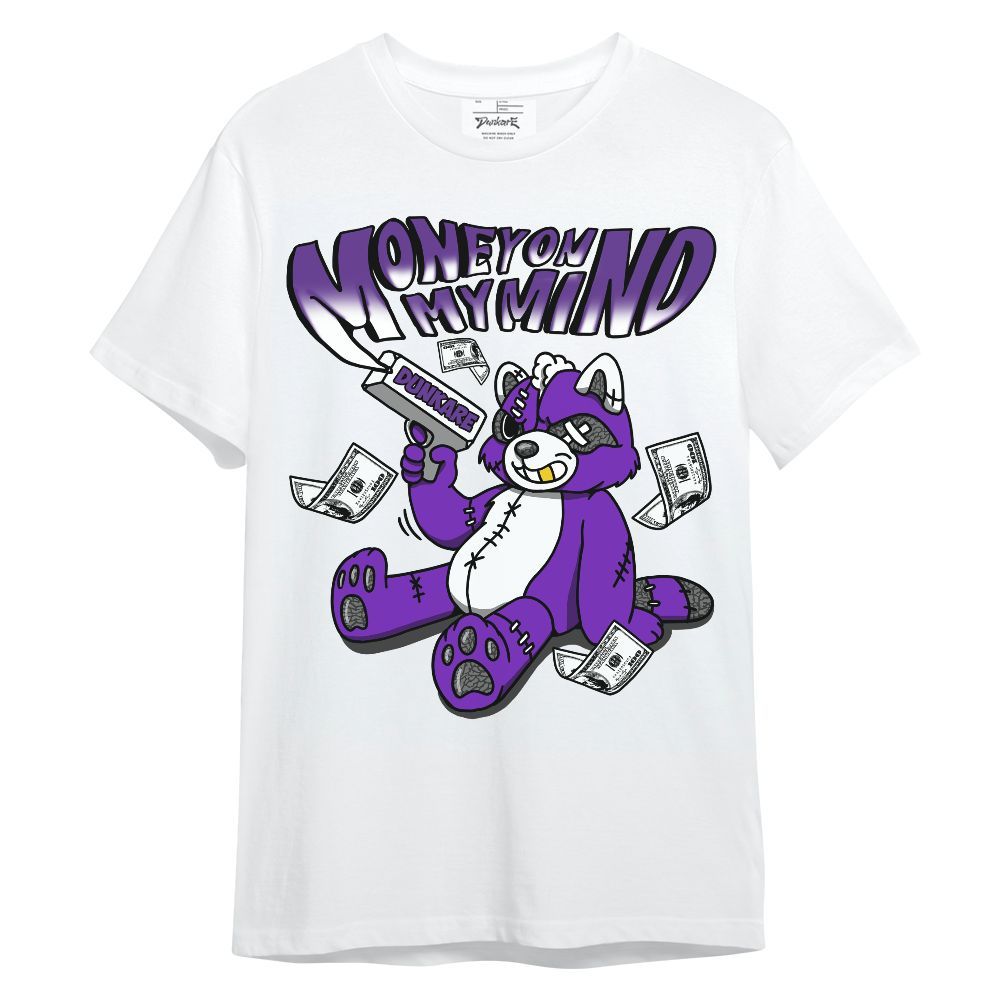 Shirt To Match Retro Dark Iris 3s - Money On My Mind Raccoon Unisex Shirt