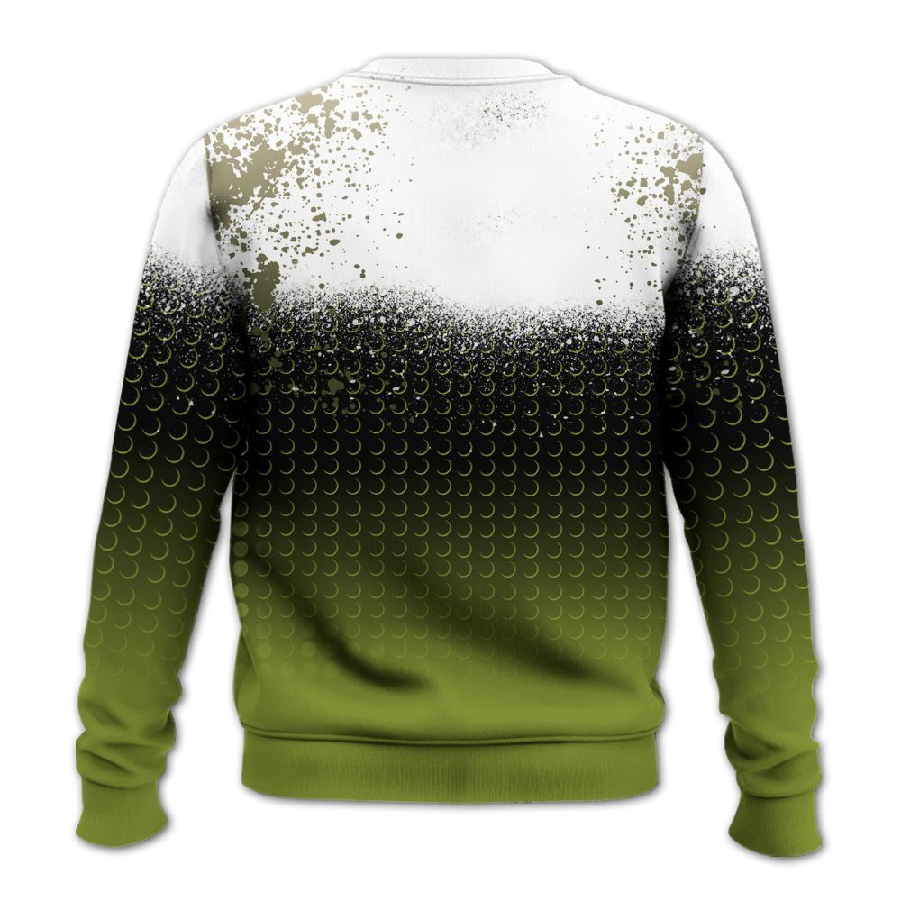Sweatshirt To Match SB Dunk Low Asparagus - Halftone Time Is Money All Over Print