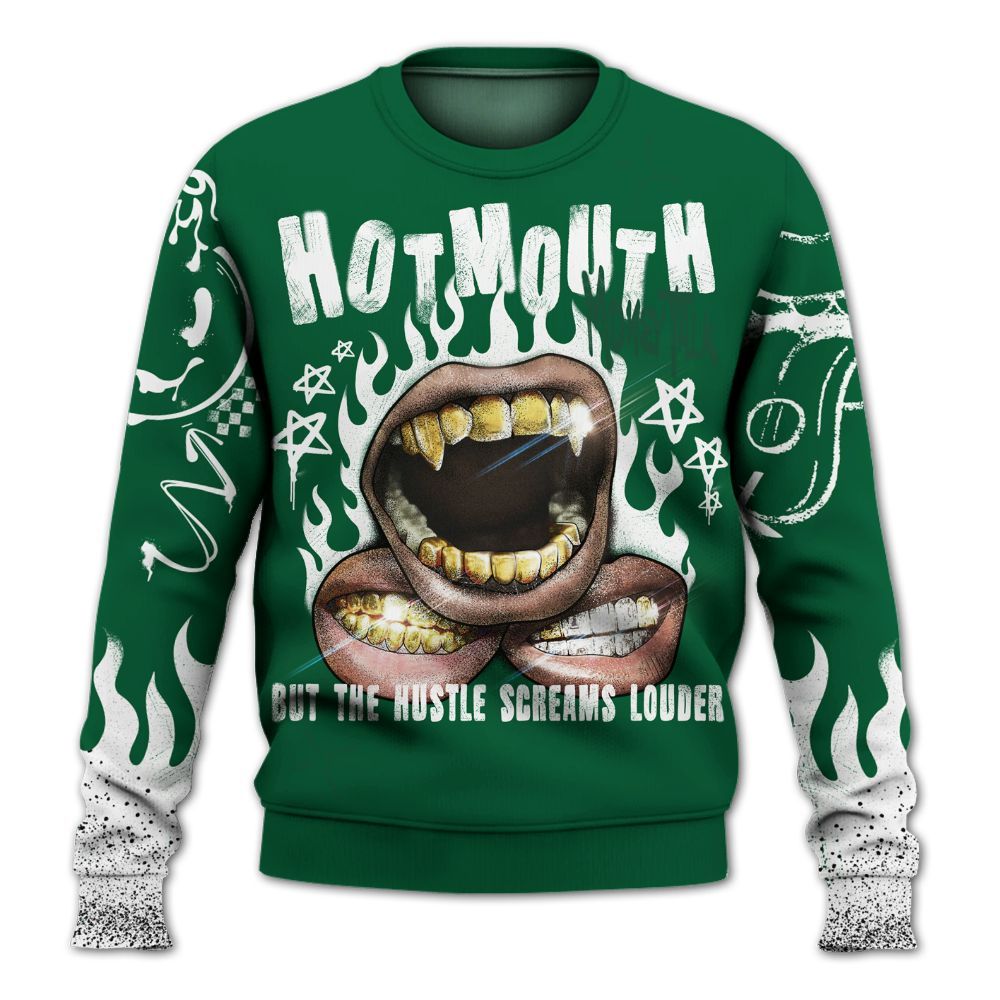 Sweatshirt To Match High Gorge Green 1s - Mouth Burning Street Style All Over Print