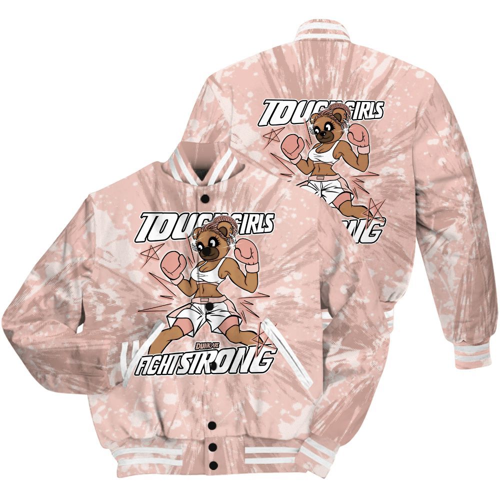 Varsity Jacket To Match Low Legend Pink 11s Shirt - Gritty Girls Bear Luxury All Over Print
