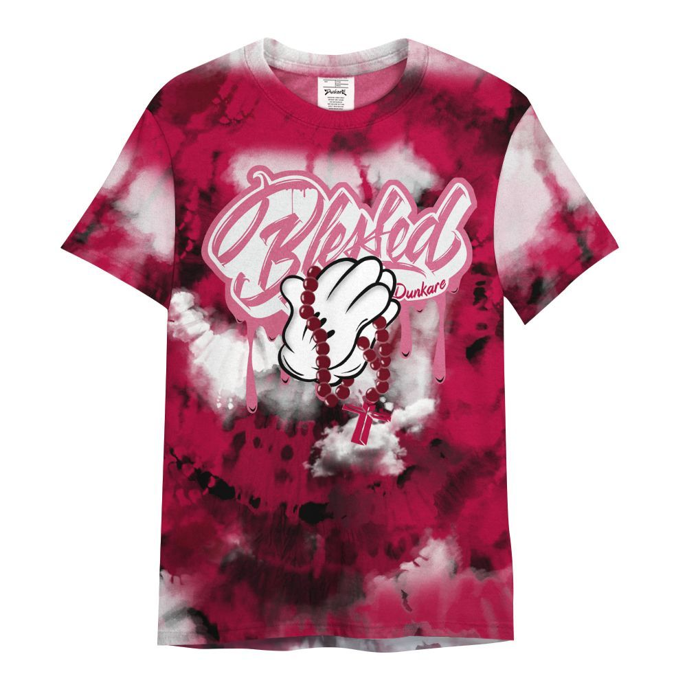 Shirt To Match Retro Chicago 2s - God Blessed Tie Dye All Over Print