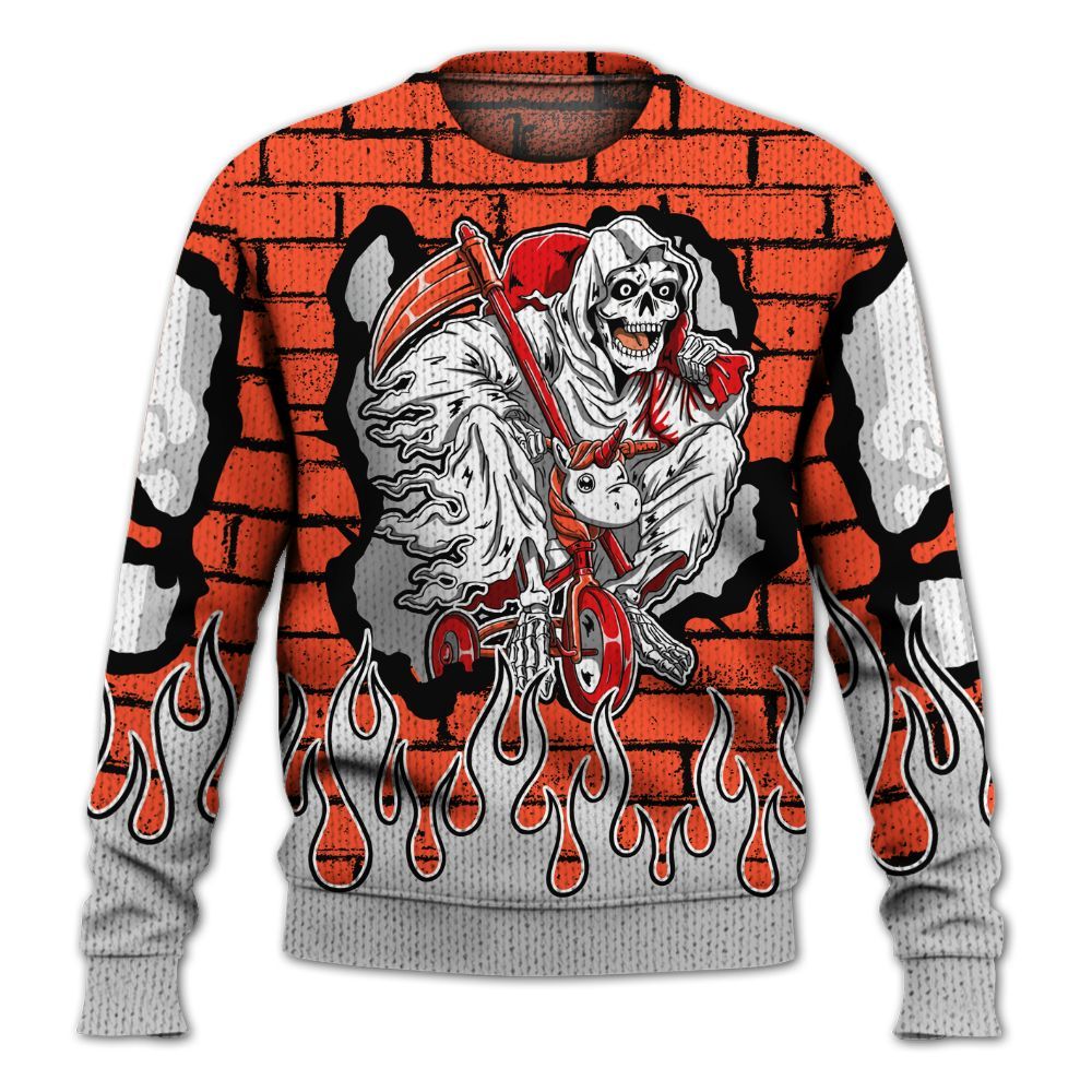 Knitted Sweater To Match Air Max 1 86 Cosmic Clay - Self Make Skeleton Crashed