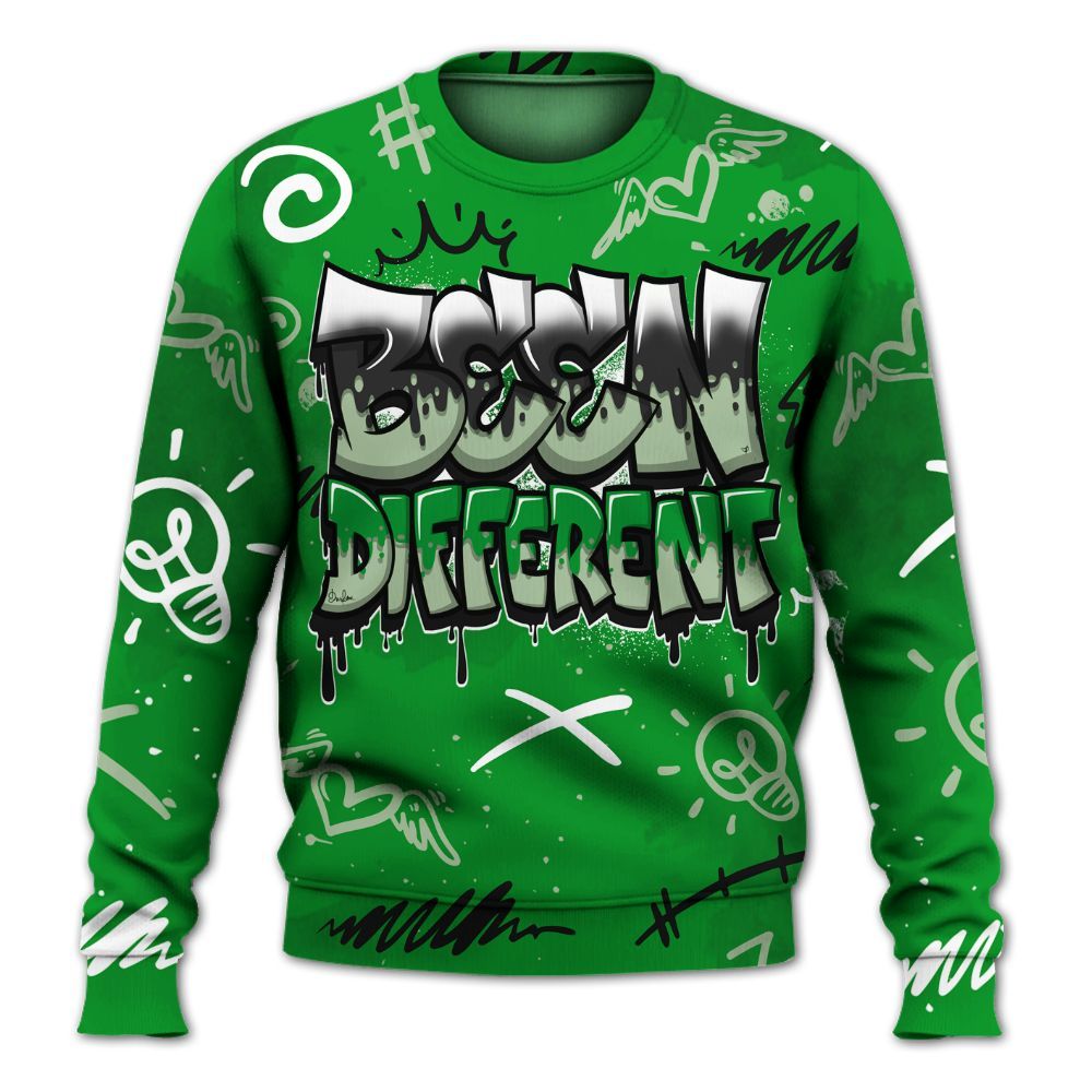 Sweatshirt To Match Green Spark CJ1 T-Rex - Drip Been Di2ferent All Over Print