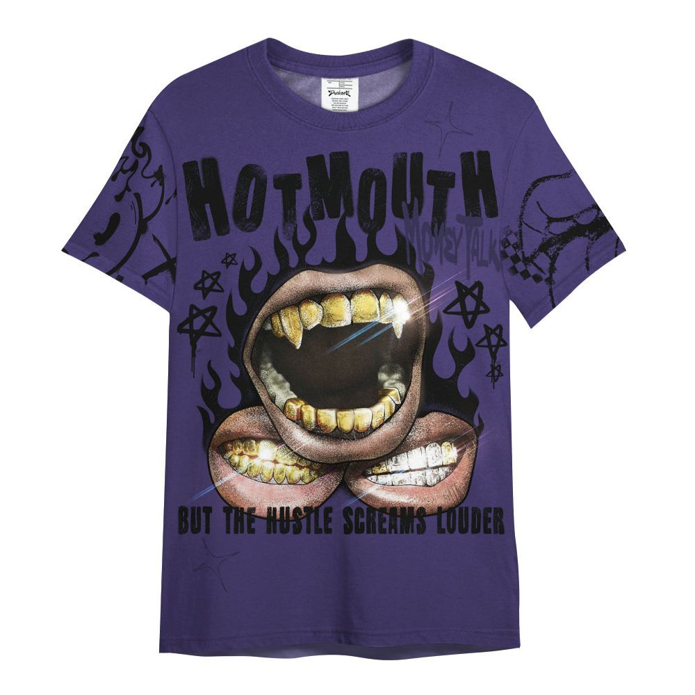Shirt To Match Retro Court Purple 13s - Mouth Burning Street Style All Over Print