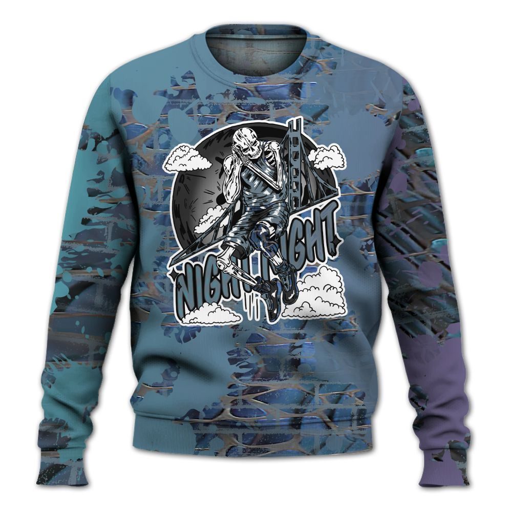 Sweatshirt To Match Air Foamposite Kazuya Mishima - Seeya Skeleton Brick All Over Print