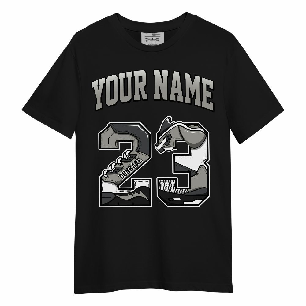 Shirt To Match High Satin Shadow 1s - Custom Name Number 23 5s Unisex Shirt