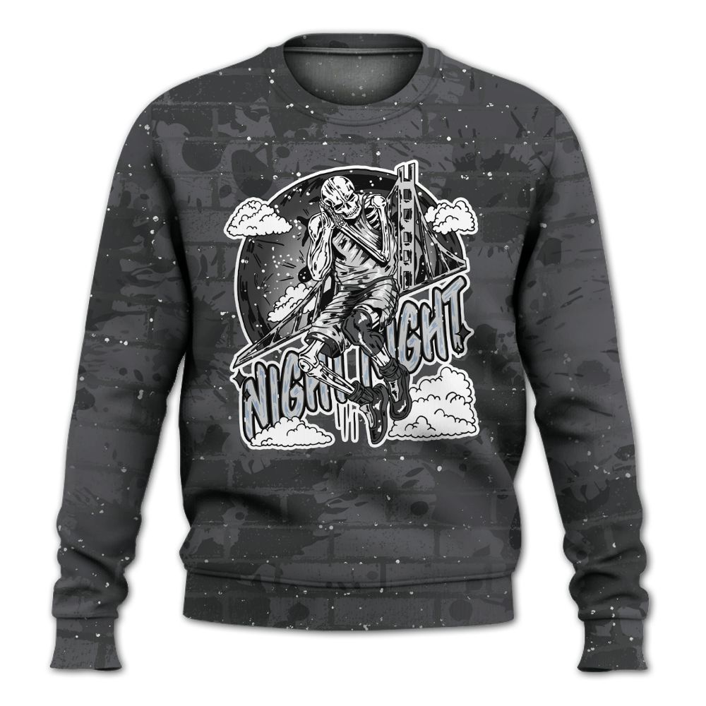 Sweatshirt To Match Reverse Oreo 6s - Seeya Skeleton Brick All Over Print