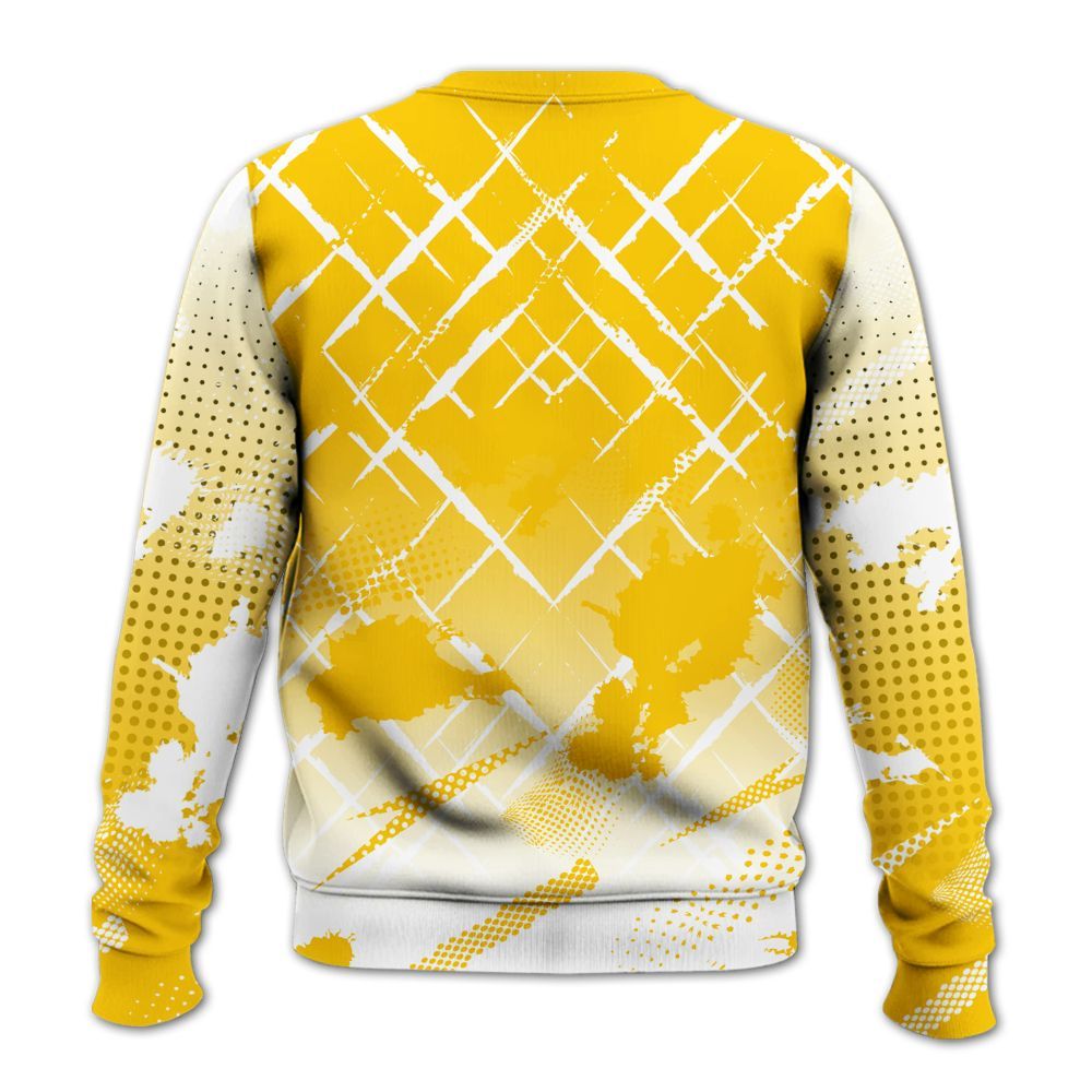 Sweatshirt To Match Vivid Sulfur 4s - Halftone Stand Business Dripping All Over Print