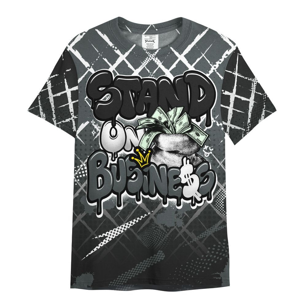 Shirt To Match Black RM Nigel Sylvester 4s - Halftone Stand Business Dripping All Over Print