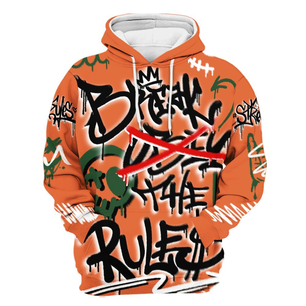 Hoodie To Match Low Miami 5s - Break Rules Streetwear All Over Print