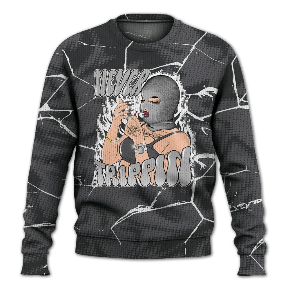 Knitted Sweater To Match White Thunder 4s - Ne'er Trippin' Unique Crack