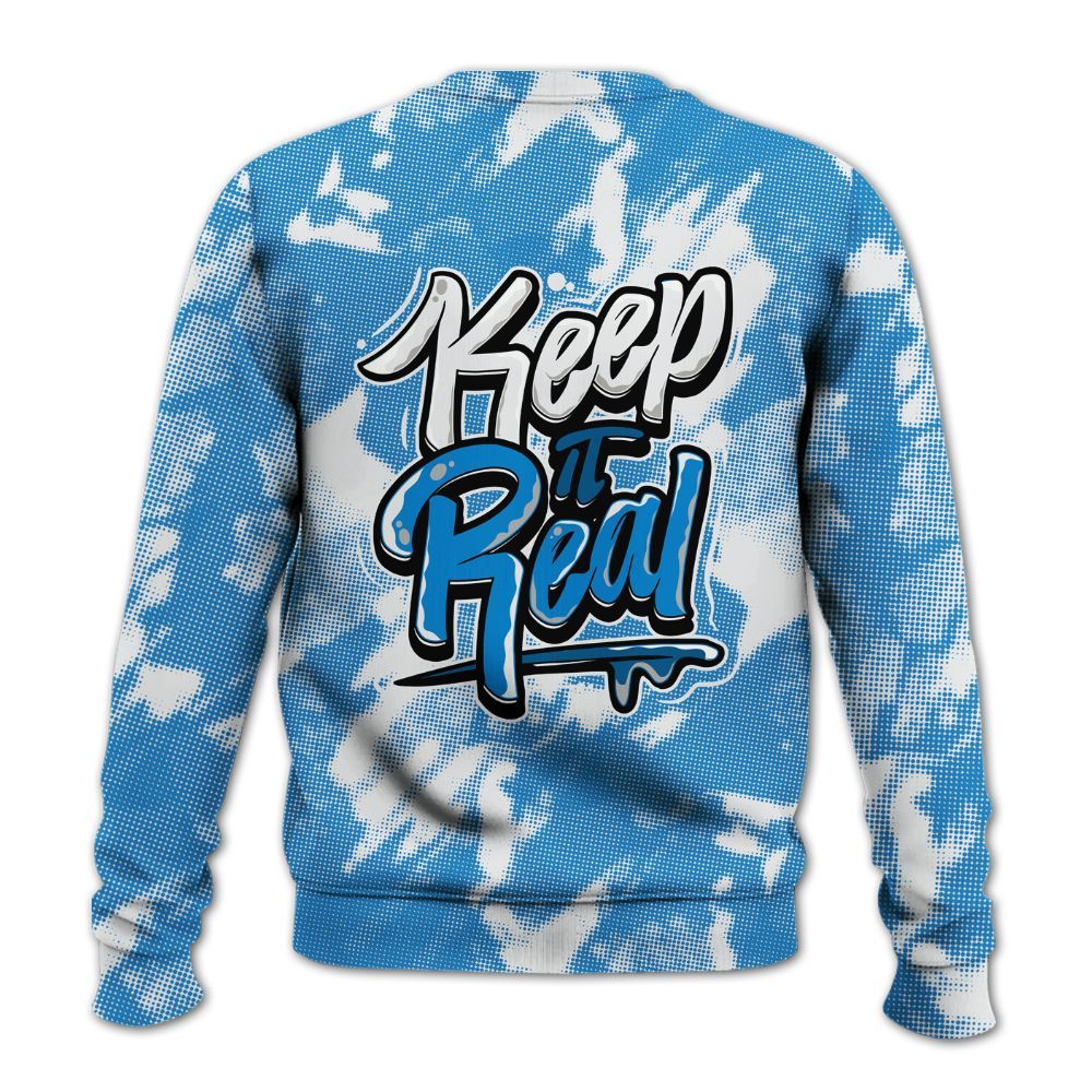 Sweatshirt To Match Industrial Blue 4s - Keeping It Reals Shirt Unisex Oufit All Over Print