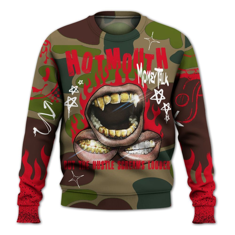 Sweatshirt To Match Air Max 90 Duck Camo Red - Mouth Burning Street Style All Over Print