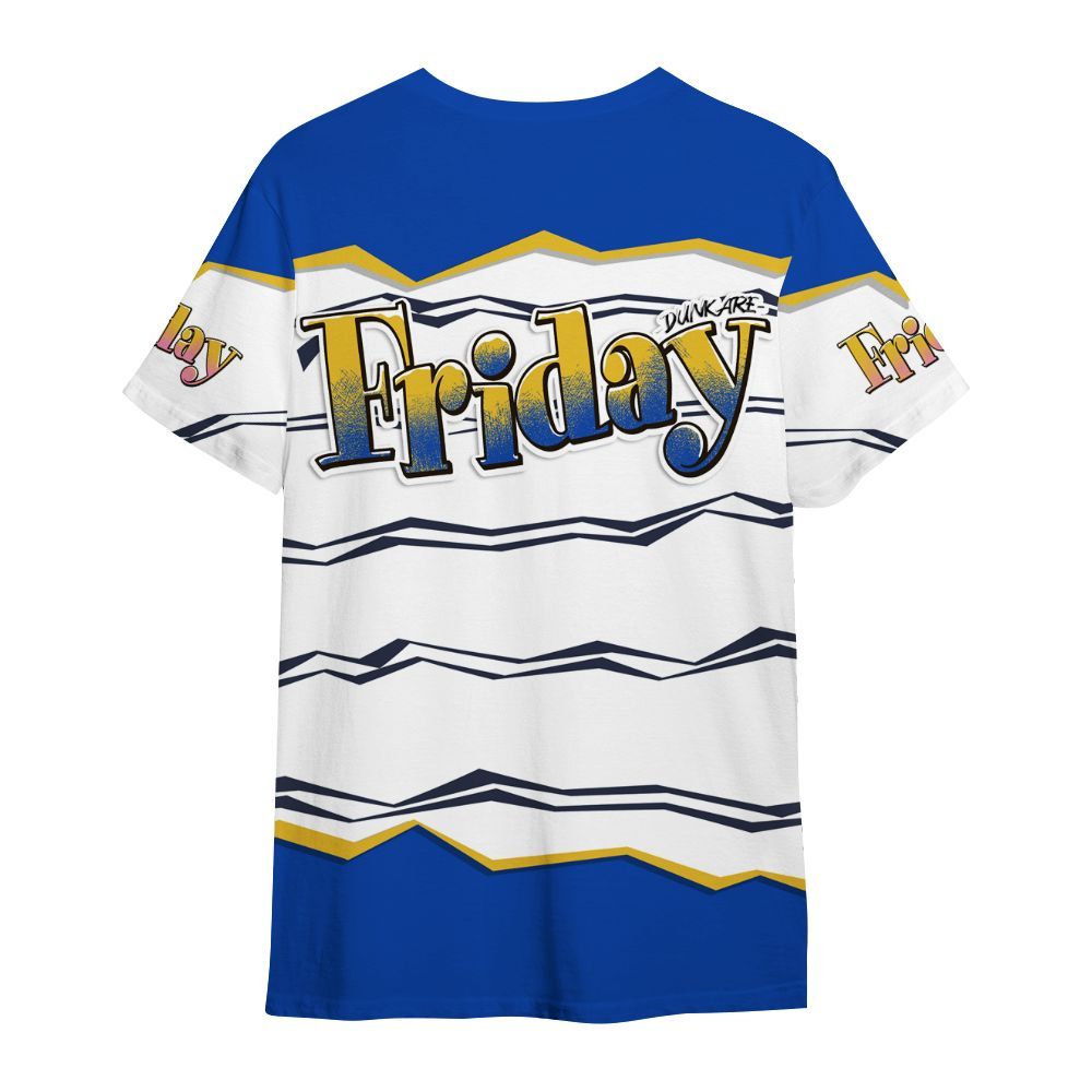 Shirt To Match Brazil Racer Blue Yellow 3s - Friday Movie 90s TV All Over Print
