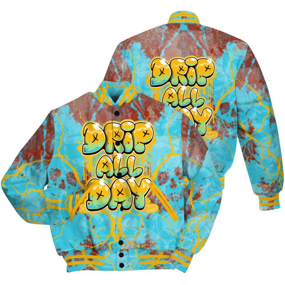 Varsity Jacket To Match SB Dunk Di'Orr Greenwood Shirt - DRIPPIN Days Graphic Halloween All Over Print