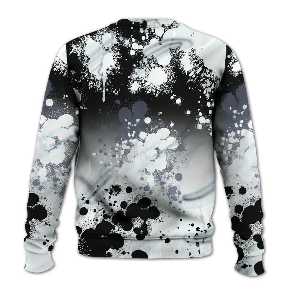 Sweatshirt To Match Air Foamposite Jin Kazama - God Blessed Ink Drip All Over Print