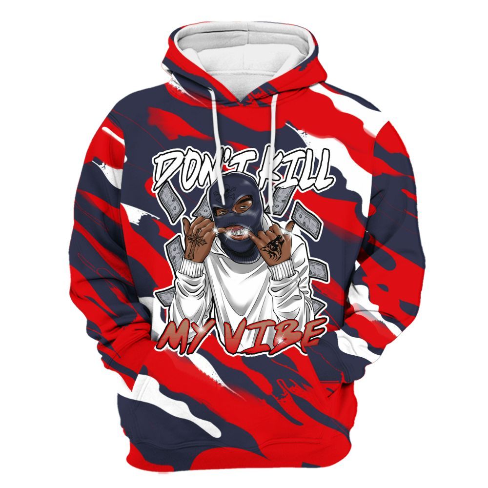 Hoodie To Match Low OG Howard Bison 1s - Vibe.Unique Colored All Over Print