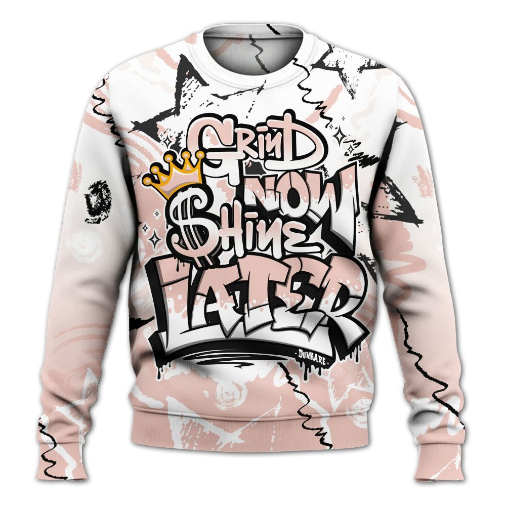Sweatshirt To Match Low Legend Pink 11s - Grind Shine Later Drip All Over Print