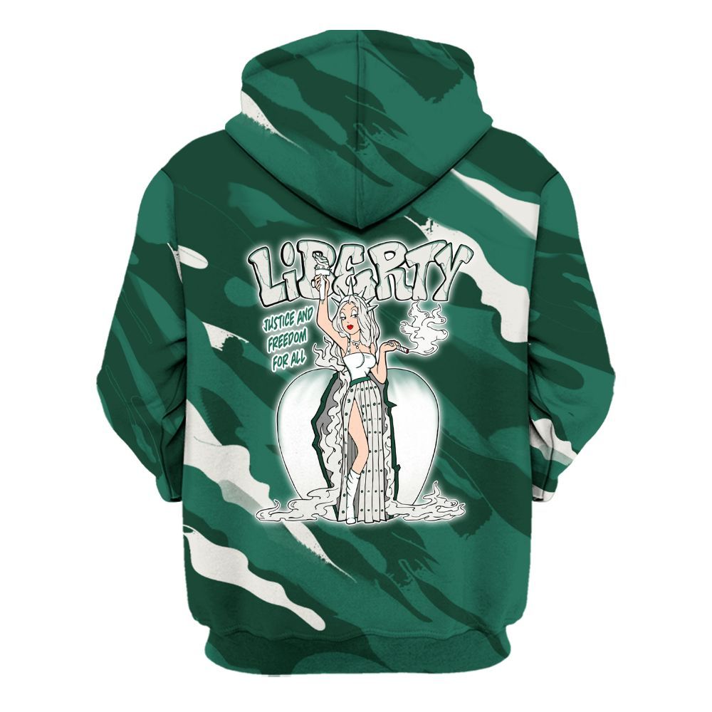 Hoodie To Match Oxidized Green 4s - Midwest Cartoon Colored All Over Print