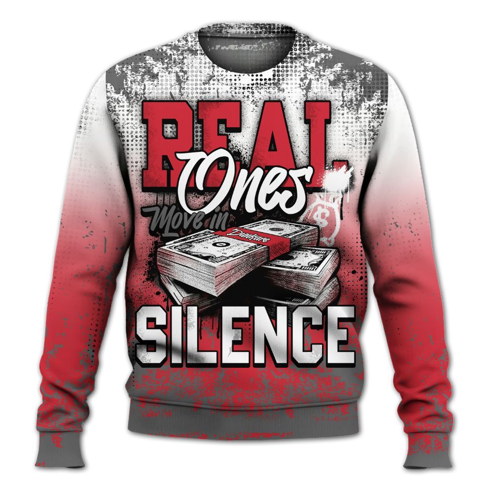 Sweatshirt To Match Bunny 2025 8s - Move In Silence Money Street Retro All Over Print