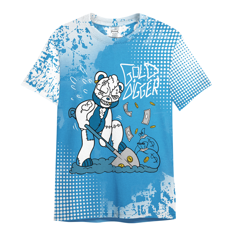 Shirt To Match Powder Blue 9s - Goal Digger Glitch Dot Shirt Unisex