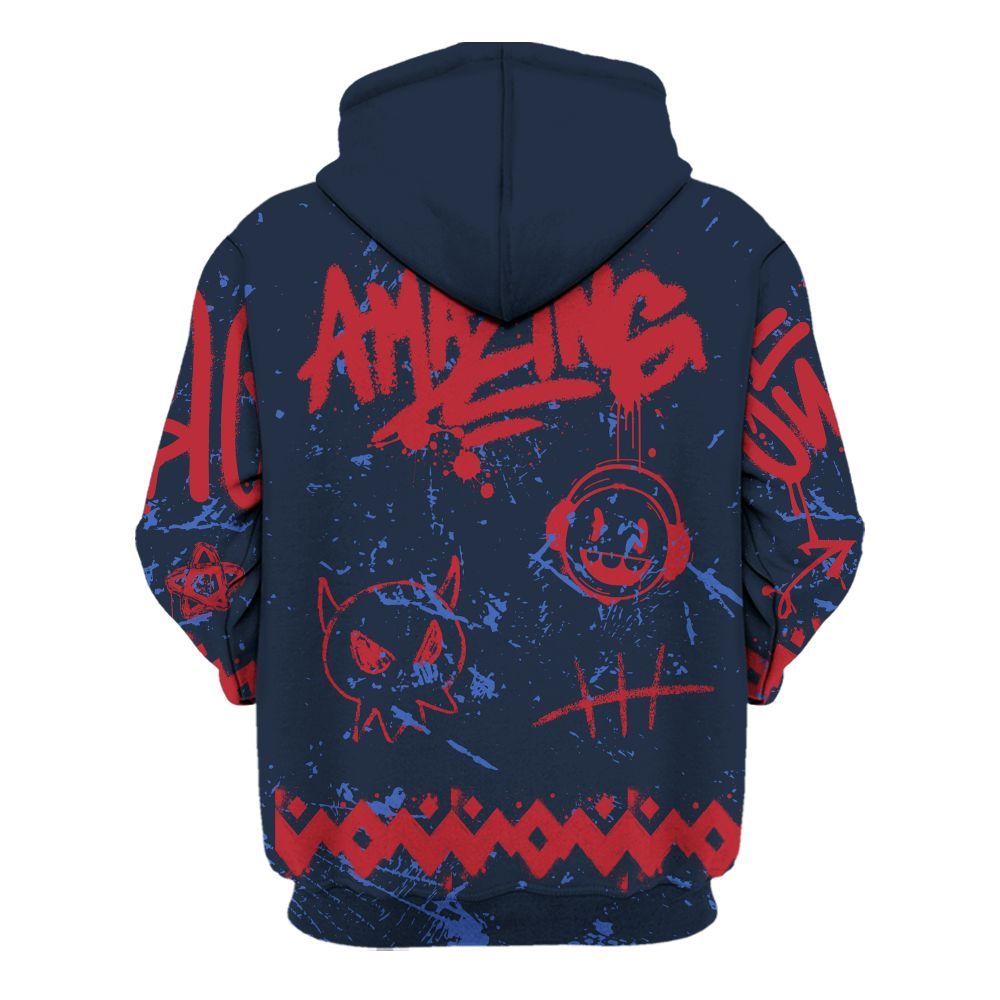 Hoodie To Match Dunk Low COJP What The 2024 - Friday Sneaker Crayon All Over Print