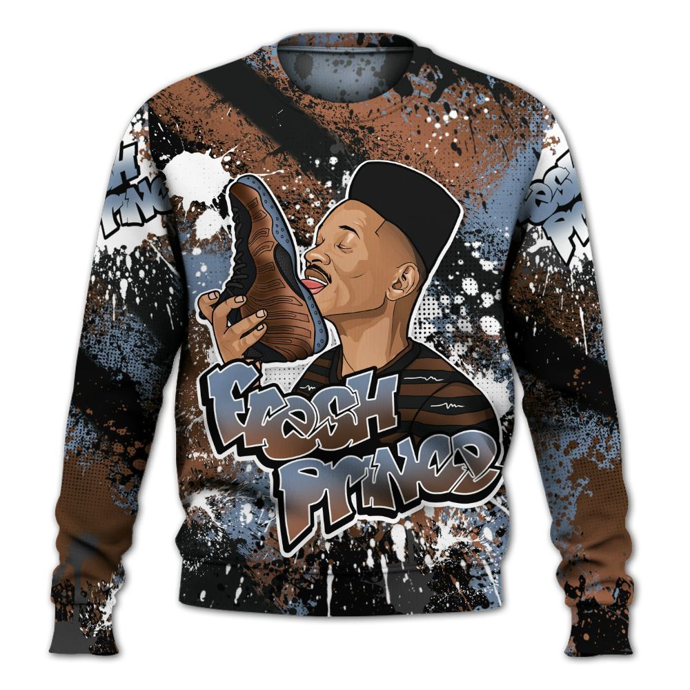 Sweatshirt To Match Air Foamposite Metallic Copper - Fresh Sneaker Lick All Over Print