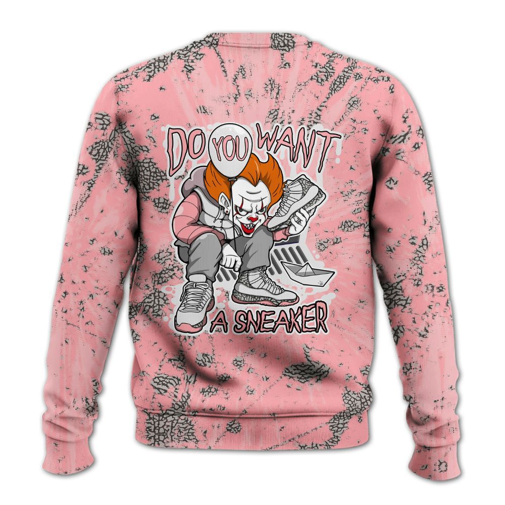 Sweatshirt To Match Retro Wings 3s - Clown Scary Sneakers Graphic Halloween All Over Print