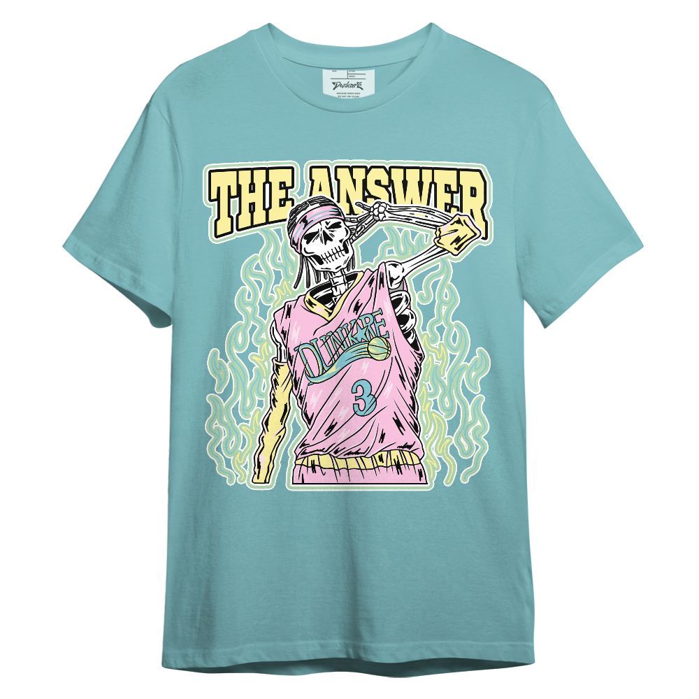 Shirt To Match SB Dunk Low Visty - Allen Answer Skeleton Unisex Shirt