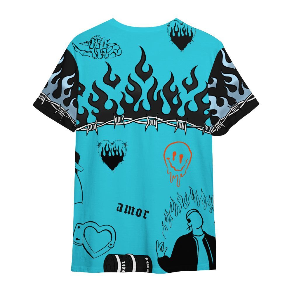 Shirt To Match Retro Gamma Blue 11s - Snake Trust No One All Over Print