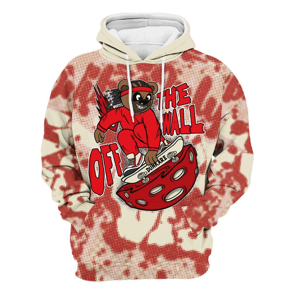 Hoodie To Match Cement Grey 3s - Quirky Bear Street All Over Print