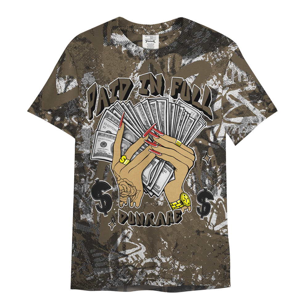 Shirt To Match Olive 9s - Paid In Full Unique Heart Grunge Shirt Unisex