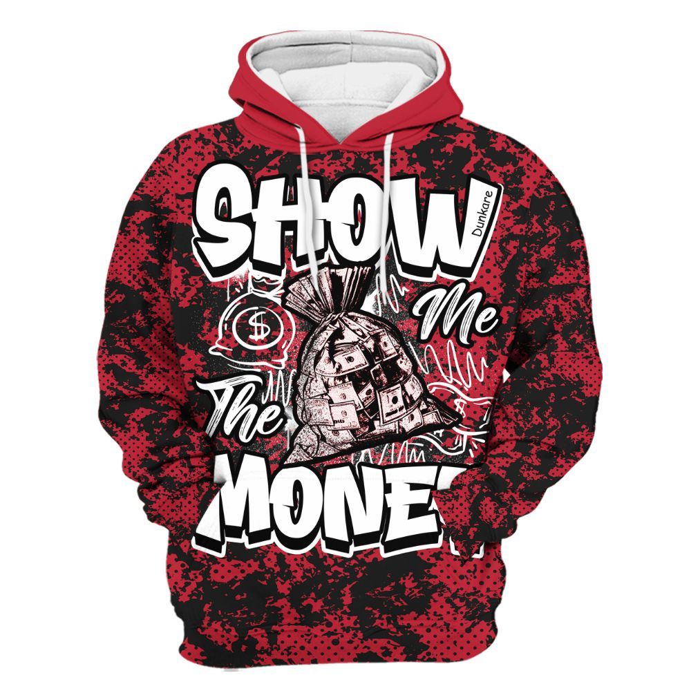 Hoodie To Match Toro Bravo 6s - Show Me The Money Retro All Over Print
