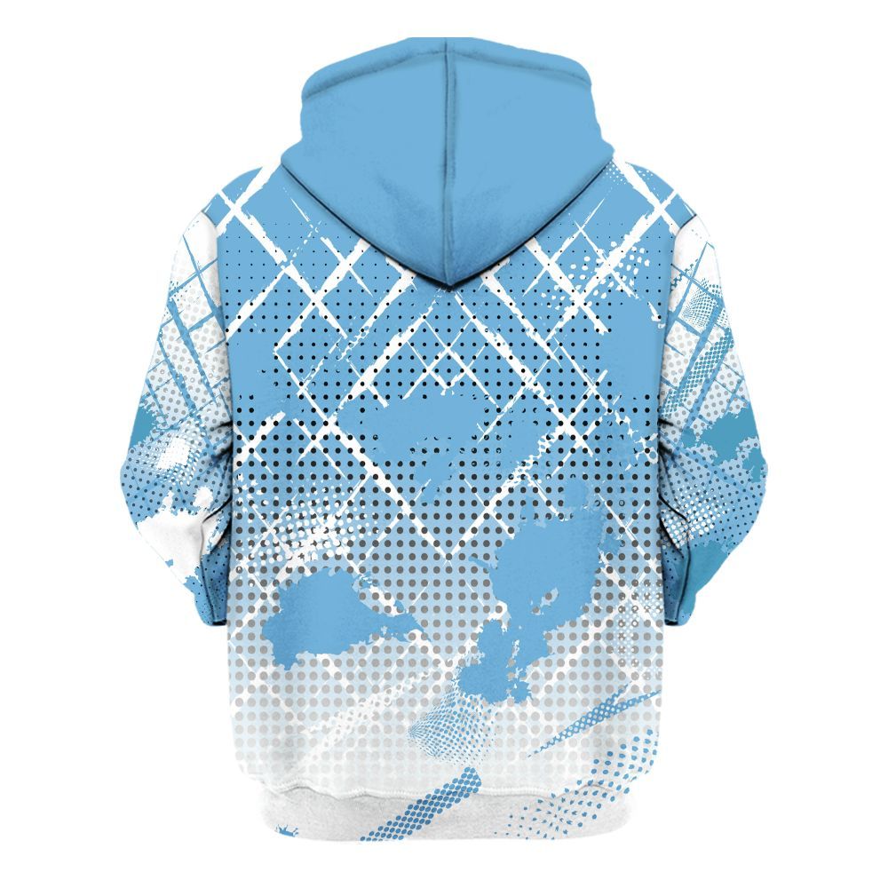 Hoodie To Match SB Dunk Low University Blue - Halftone Stand Business Dripping All Over Print