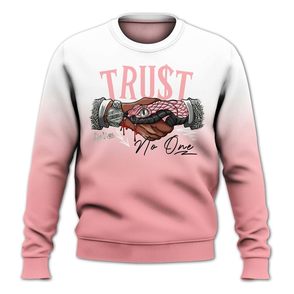 Sweatshirt To Match Retro Wings 3s - Snake Trust No One Drip All Over Print