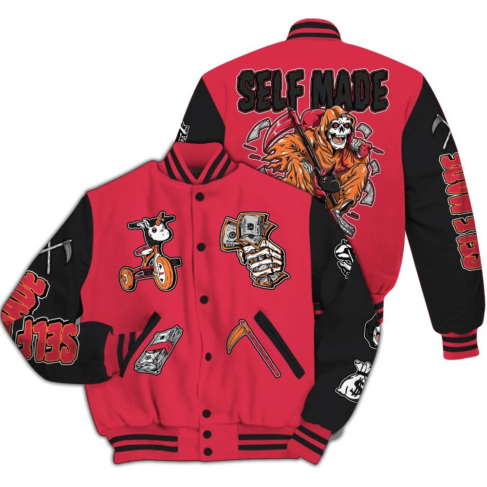 Varsity Jacket To Match Air Max Portal Bright Ceramic - Self Make Skeleton All Over Print