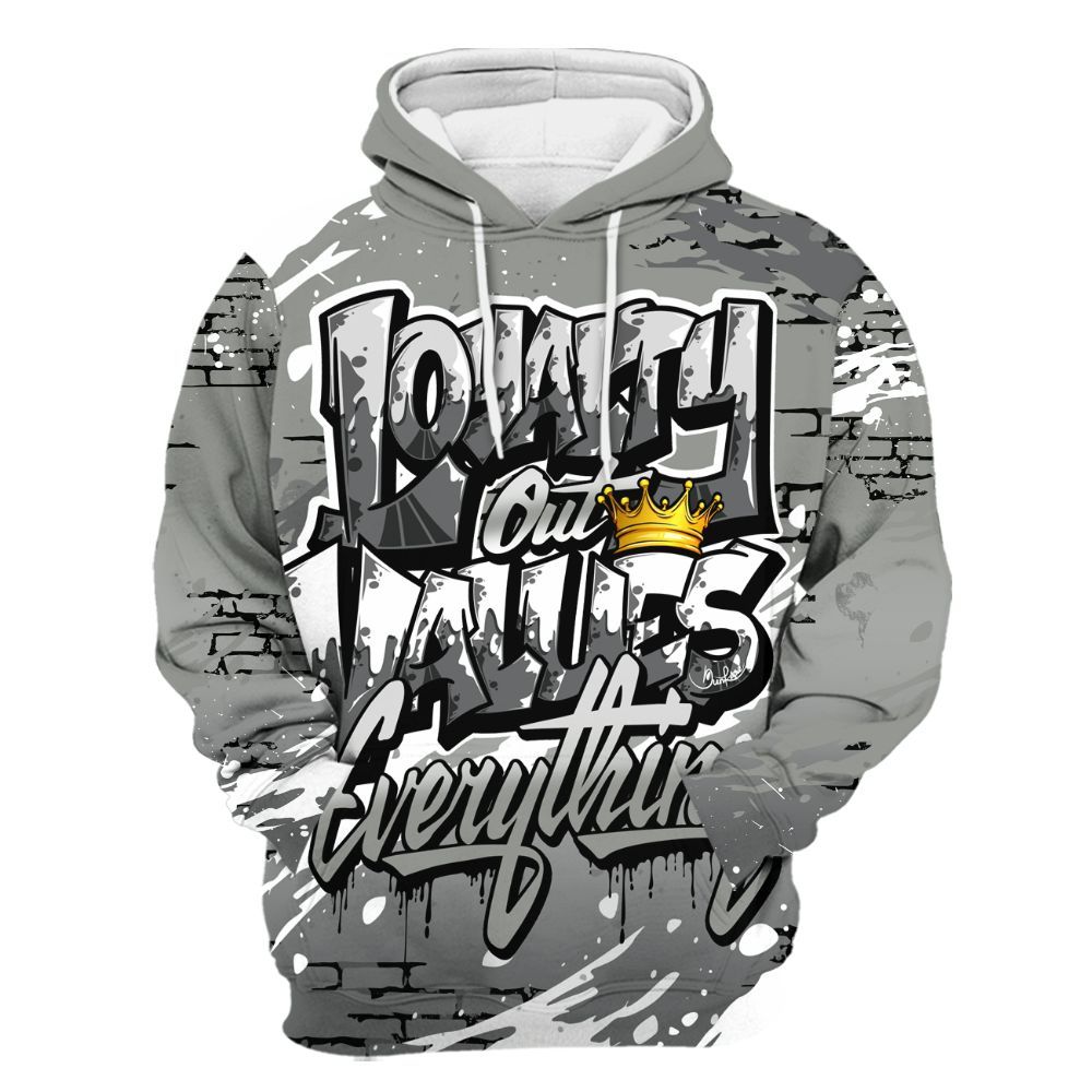 Hoodie To Match Paris Olympics 4s - Values Of Loyalty Drip All Over Print