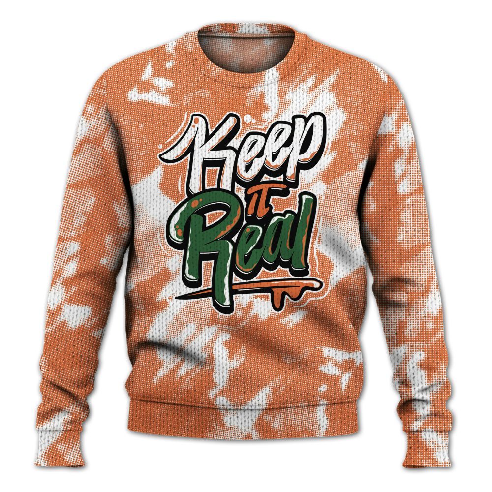 Knitted Sweater To Match Low Miami 5s - Keeping It Reals Shirt Unisex Oufit