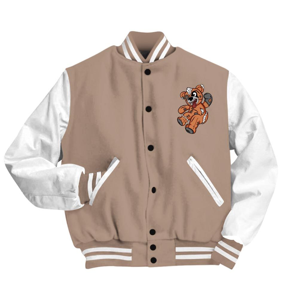 Varsity Jacket To Match OG Latte 1s Vasity Jacket - Havok Bear Vasity Jacket Unisex