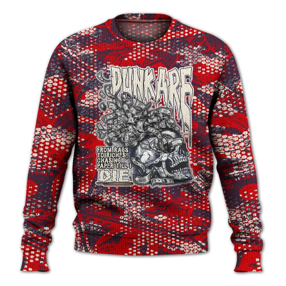 Knitted Sweater To Match Low OG Howard Bison 1s - From Rags To Riches