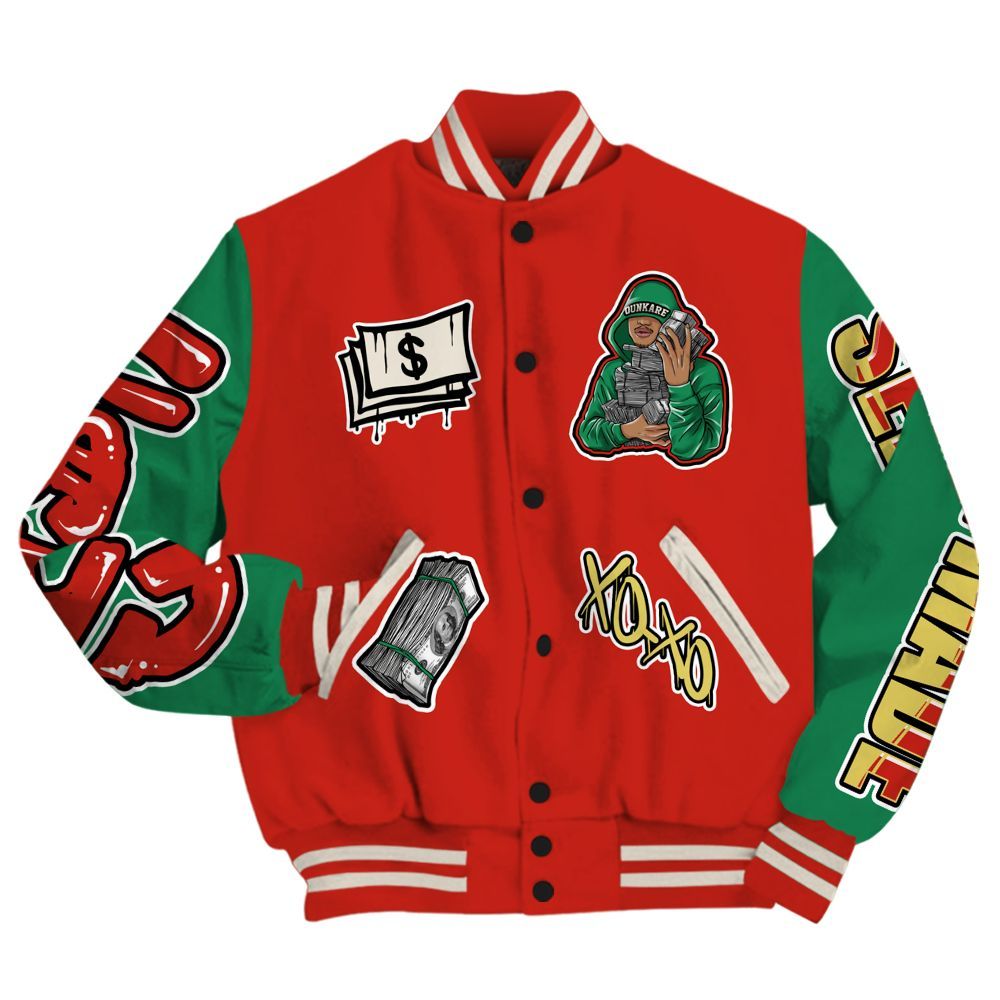 Varsity Jacket To Match Retro El Vuelo 3s - Selfmade Unique All Over Print